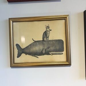 Vintage framed print, 8x10